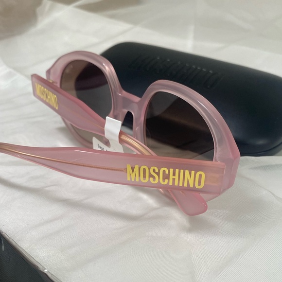 MOSCHINO pink trendy large round sunglasses 🕶️ 🩷 - Picture 7 of 11
